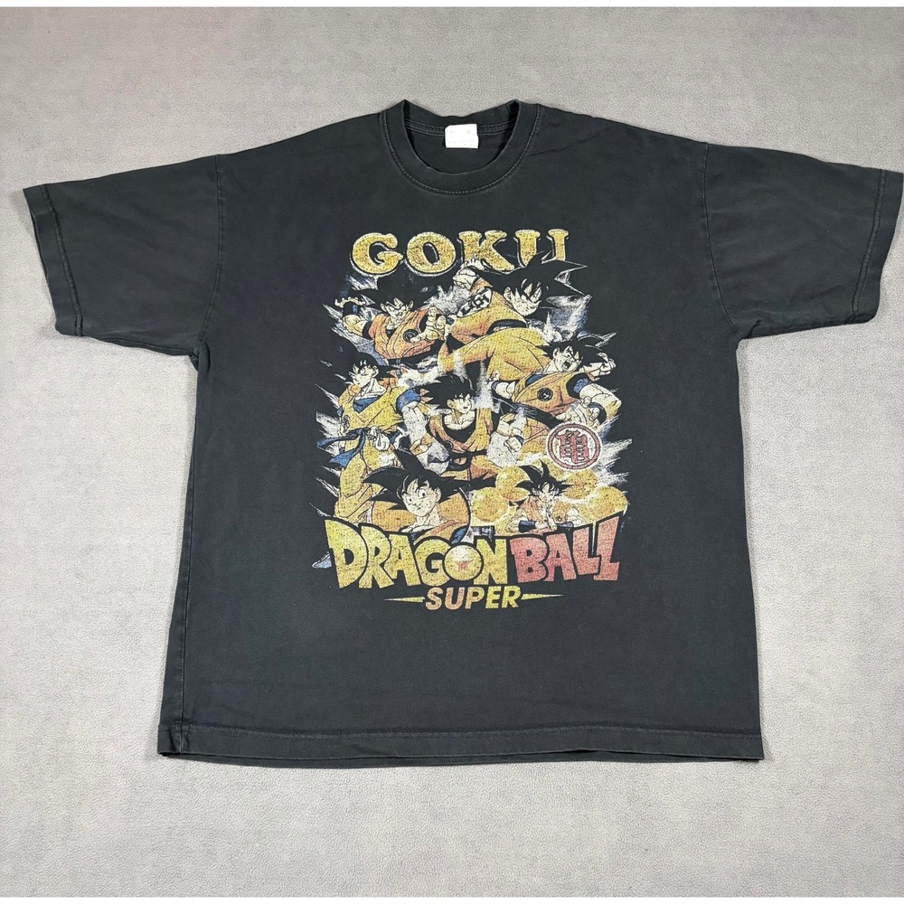 Dragon Ball Super T‎ Shirt Mens XL Black Goku Graphic Heavy Cotton Short Sleeve